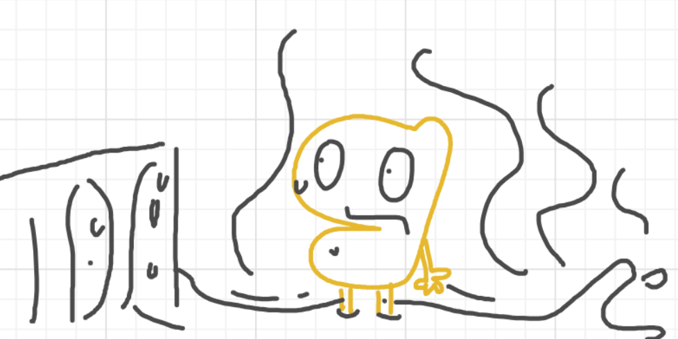 A panel from I've Been Everywhere, Man, episode nine of the Board Boards object show by Furretwalk/WalkingFurret.